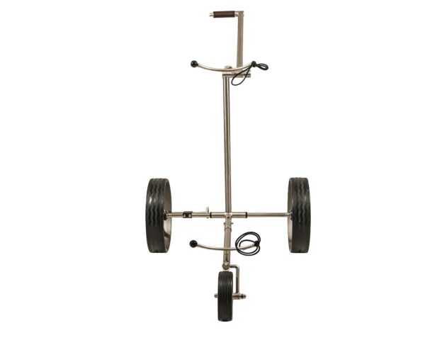 Fasan matt® Golf Trolley aus Edelstahl, klappbar und zerlegbar in Titan-Optik - Image 1