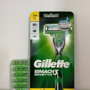 Gillette MACH3 Sensitive Rasierer mit 7 Original Rasierklingen, neu OVP