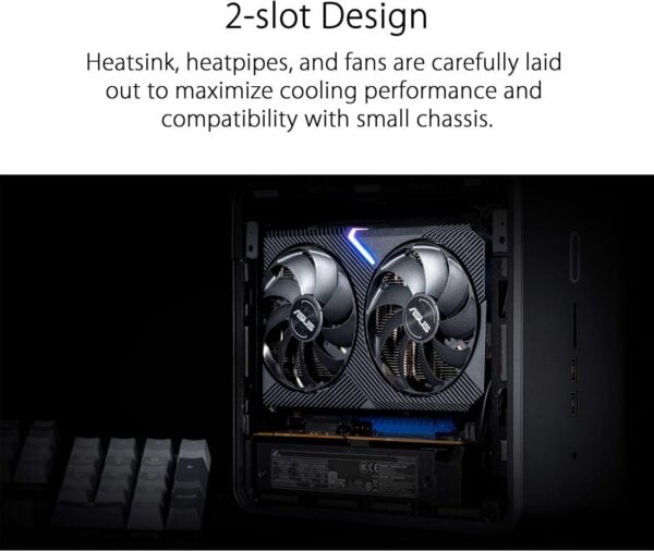 ASUS GeForce RTX 3060 Ti Mini 8GB OC Edition Gaming Grafikkarte - Image 2