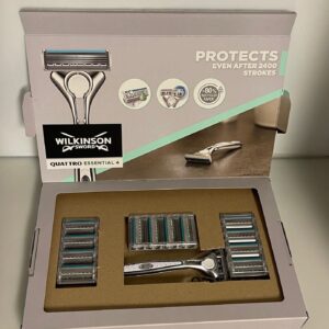 Wilkinson Sword Quattro Titanium Sensitive 13 Rasierklingen + Rasierer NEU