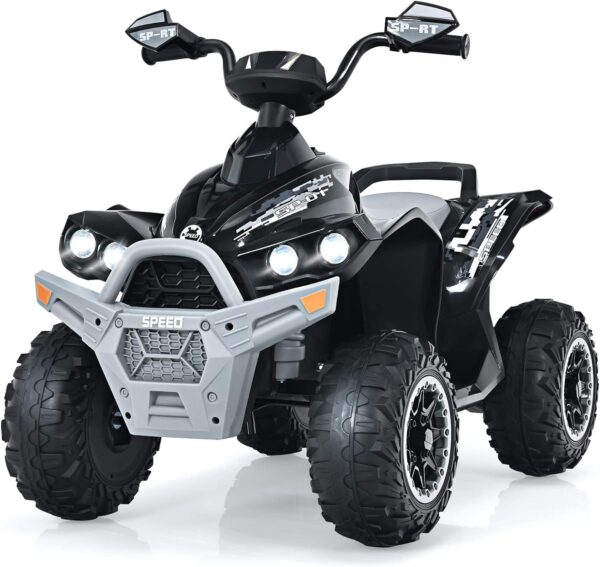 12V Elektro Kinderquad mit Musik, LED Scheinwerfer & Hupe für Kids - Image 10