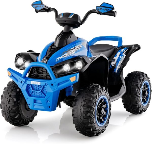 12V Elektro Kinderquad mit Musik, LED Scheinwerfer & Hupe für Kids - Image 15