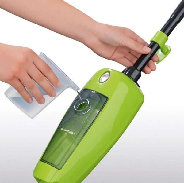 CleanMaxx Dampfbesen 1784, 1000W, grün - Effiziente Reinigungskraft - Image 1