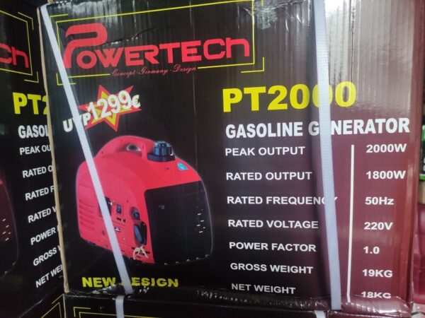Powertech 2000W Inverter Stromgenerator - Benzin Notstromaggregat - Image 5