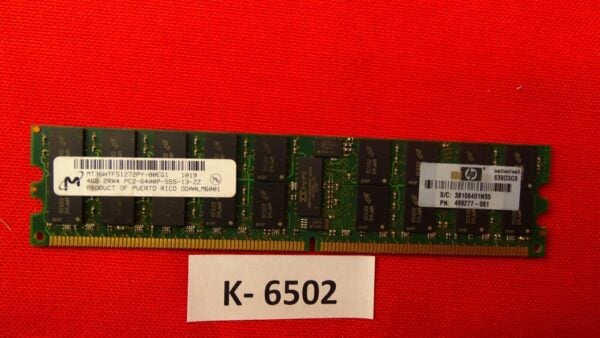 4GB Micron DDR2-800 PC2-6400P ECC Reg Server-RAM 240p 2Rx4 MT36HTF51272PY