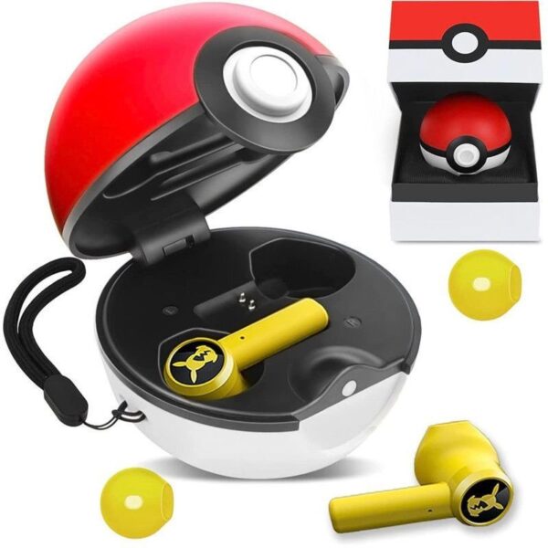 Pikachu Razer Bluetooth-Kopfhörer mit Pokéball Ladehülle für Fans - Image 2
