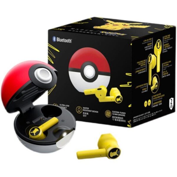 Pikachu Razer Bluetooth-Kopfhörer mit Pokéball Ladehülle für Fans - Image 1