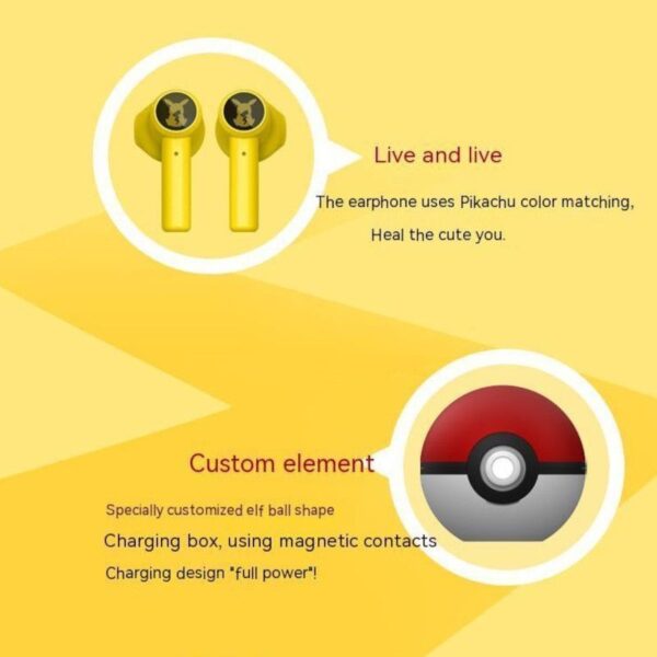 Pikachu Razer Bluetooth-Kopfhörer mit Pokéball Ladehülle für Fans - Image 8