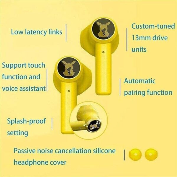 Pikachu Razer Bluetooth-Kopfhörer mit Pokéball Ladehülle für Fans - Image 15
