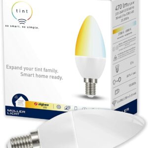 MüllerLicht TINT Zigbee Smart+ LED Kerze 5,8W E14 Tunable EEK F