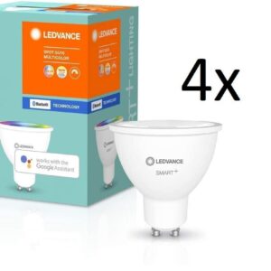 Ledvance Smart+ GU10 Multicolor LED Spots 4er Set Bluetooth EEK F