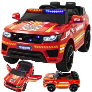 Feuerwehrauto für Kinder mit Funkgerät, Sirene und Martinshorn - Deutschland