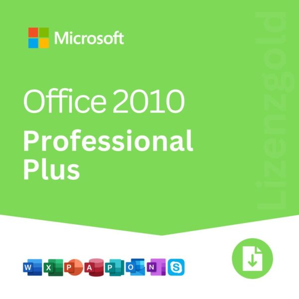 Microsoft Office 2010 Professional Plus - Vollversion - Deutsch