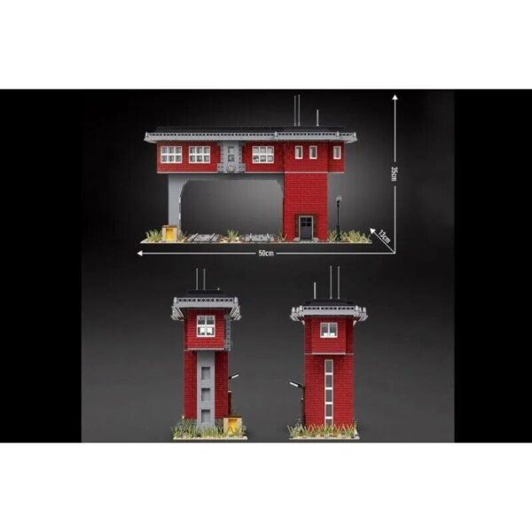 Eisenbahn Signal Station Bausatz Mould King 1809 Teile Modell 12009 - Image 1