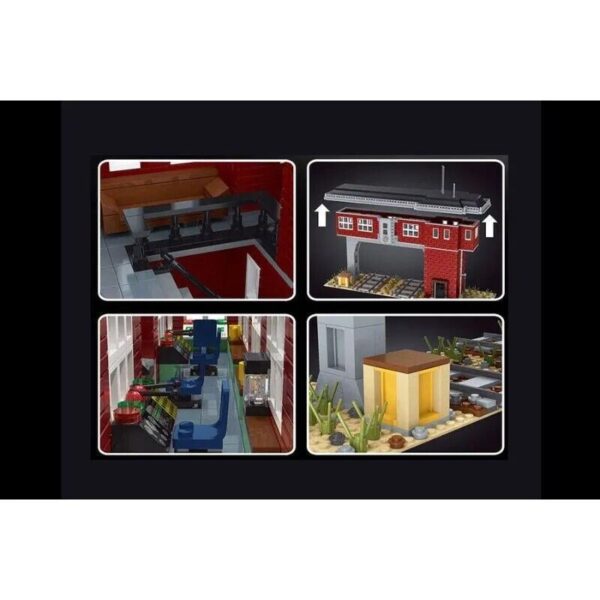 Eisenbahn Signal Station Bausatz Mould King 1809 Teile Modell 12009 - Image 2