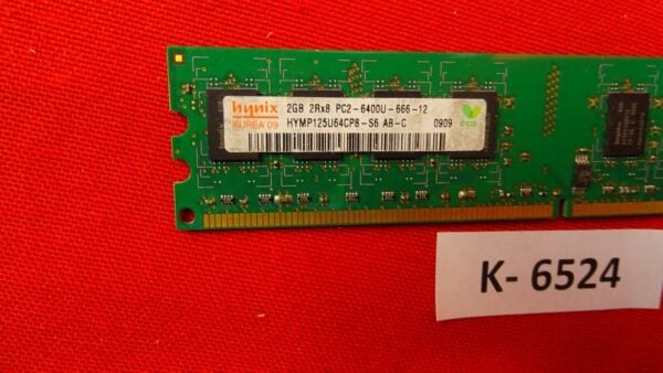 Hynix 2GB DDR2 RAM PC2-6400 800MHz 240-pin HYMP125U64CP8-S6 AB - Image 1