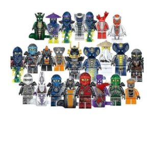 Mini Ninjago Bausteine Set mit 24 Kinder Minifiguren – Spielzeug Geschenke
