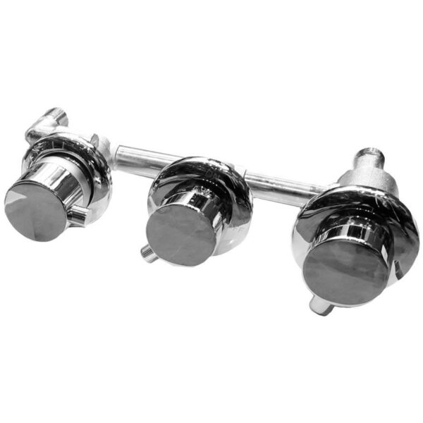 Thermostat-Armatur mit 3 Reglern und 2-fach Umschalter für Whirlpool