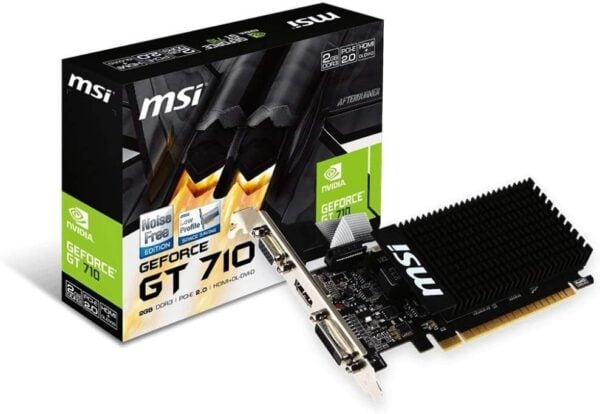 MSI GeForce GT 710 2GB DDR3 Low Profile Grafikkarte für Gaming