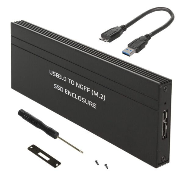 Aluminium SSD Festplattengehäuse bis zu 5Gbps Adapter für schnelle Datenübertragung