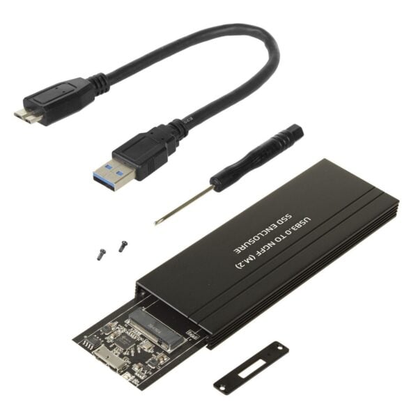 Aluminium SSD Festplattengehäuse bis zu 5Gbps Adapter für schnelle Datenübertragung - Image 1