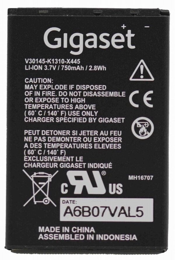 Akku für Gigaset SL400H SL350H SL78H SL450H SL610H - Original Ersatzteil