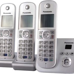 Panasonic KX-TG6823GS Trio Telefon perlsilber mit Anrufbeantworter