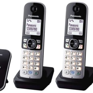 Panasonic KX-TG6824GB Quattro Telefon schwarz mit Anrufbeantworter