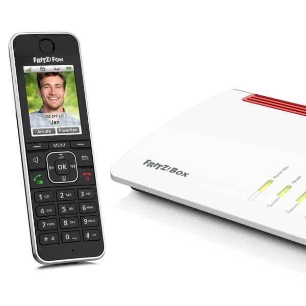 AVM FRITZ!Fon C6 Mobilteil Schwarz - Hochwertige DECT-Telefonie - Image 1
