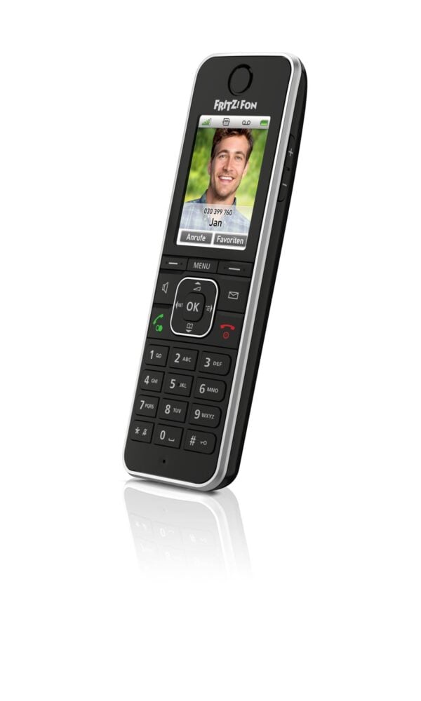 AVM FRITZ!Fon C6 Mobilteil Schwarz - Hochwertige DECT-Telefonie - Image 2