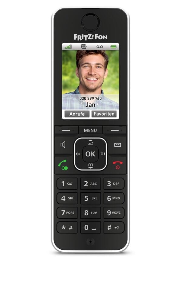 AVM FRITZ!Fon C6 Mobilteil Schwarz - Hochwertige DECT-Telefonie - Image 4