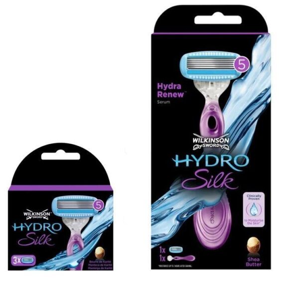 Wilkinson Sword Hydro Silk Damenrasierer mit 4+7 Klingen im Set - Image 2