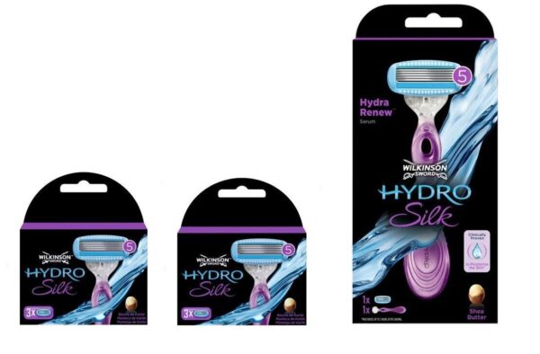 Wilkinson Sword Hydro Silk Damenrasierer mit 4+7 Klingen im Set - Image 3