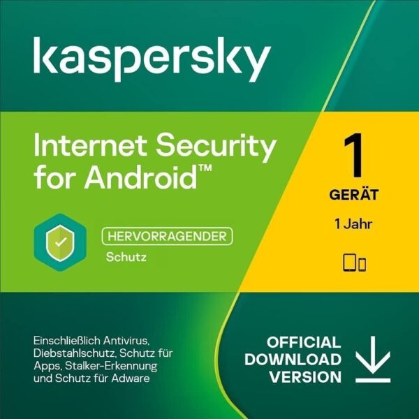 Kaspersky Internet Security für Android 2024/2025 - 1 Gerät, 1 Jahr