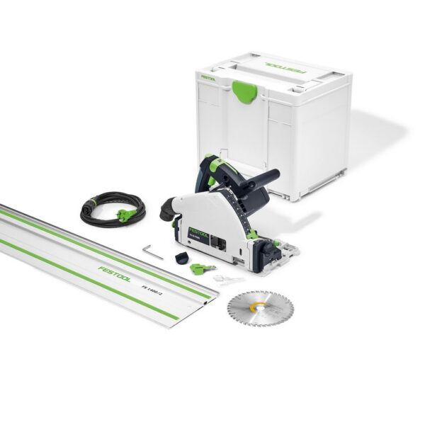 Festool TS 55 FEBQ Plus Tauchsäge mit Führungsschiene im SYS3 M 337