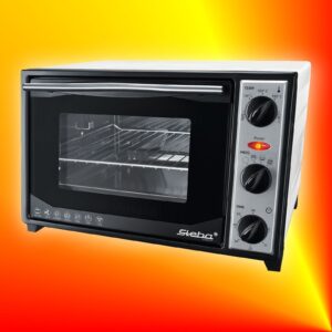 Steba KB 27 U.2 Minibackofen mit Umluft, Doppel-Glastür & Drehspieß