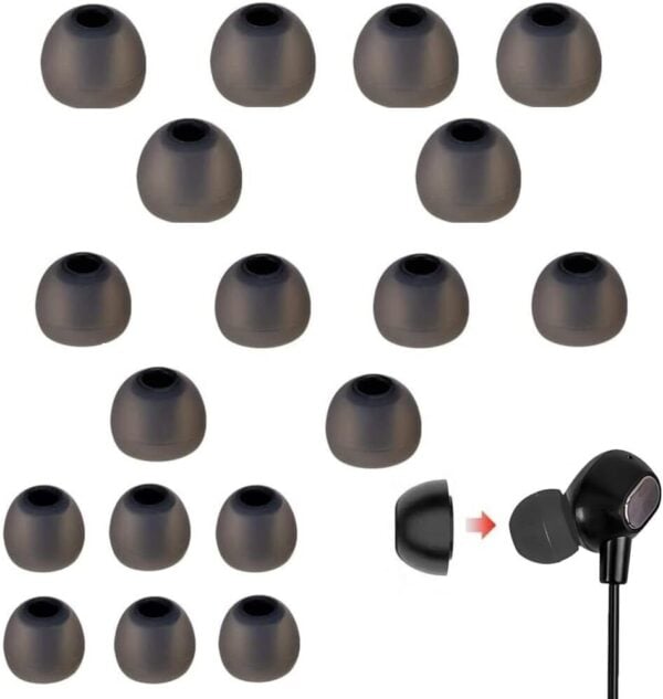 9 Paar Silikon Ohrstöpsel In-Ear Aufsatz Gummi Ohrpolster Ersatzteile