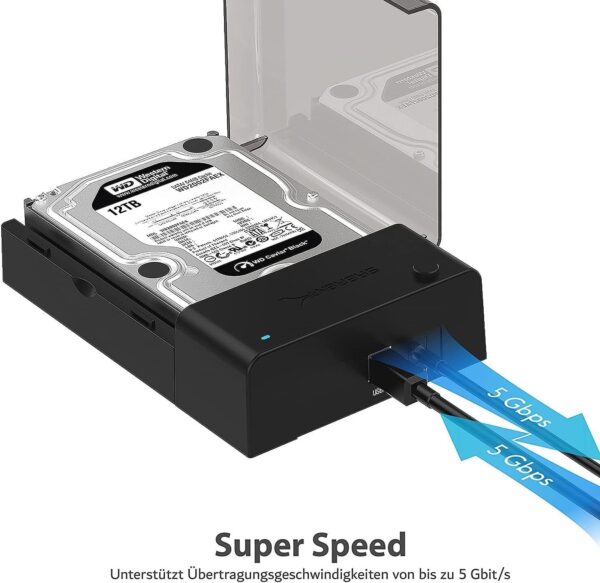 Sabrent USB 3.2 Docking Station für 2,5/3,5 Zoll SSD/HDD Festplatten - Image 4