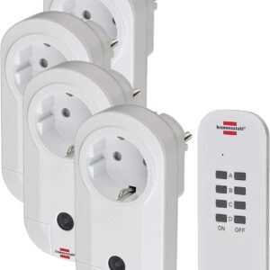Brennenstuhl Funksteckdosen Set RCCE1 25m Reichweite IP20 weiß