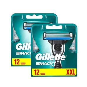 Gillette Mach3 Rasierklingen 2x12er Pack - Original XXL Qualität