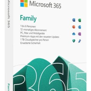 Microsoft 365 Family für 6 Benutzer - 1 Jahr, 30 Geräte Nutzung