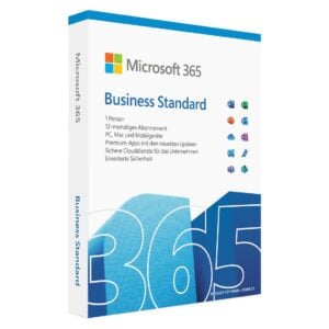 Microsoft 365 Business Standard für 1 Benutzer, 15 Geräte, 1 Jahr