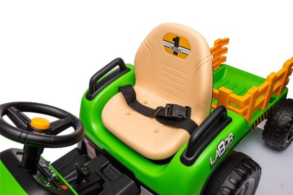 Fernbedienbarer Traktor mit Anhänger für Kinder - Grünes Schlepperauto - Image 5