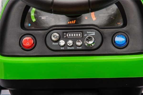 Fernbedienbarer Traktor mit Anhänger für Kinder - Grünes Schlepperauto - Image 9