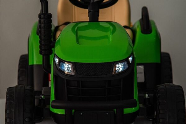 Fernbedienbarer Traktor mit Anhänger für Kinder - Grünes Schlepperauto - Image 10