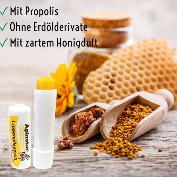 Apinatur Propolis Lippenpflegestift - Natürliche Lippenpflege Balsam - Image 1