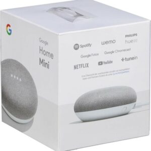 Google Home Mini Grau - Smarter Sprachassistent Lautsprecher mit OVP
