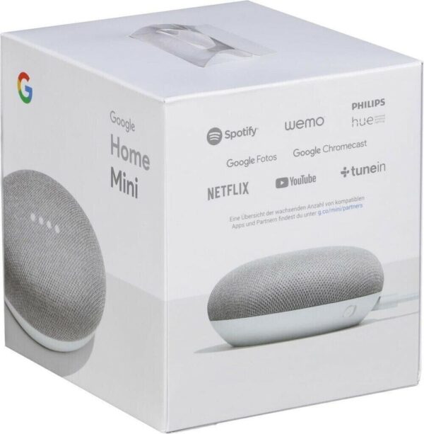 Google Home Mini Grau - Smarter Sprachassistent Lautsprecher mit OVP