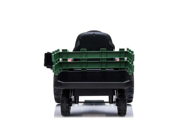 Grüner Kindertraktor mit Anhänger - Elektroauto 12V 2x45W für Kinder - Image 3
