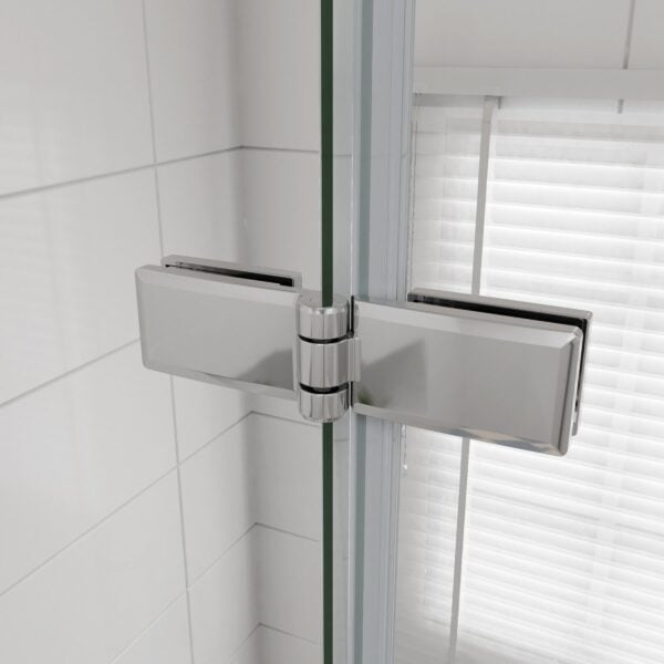 Falttür 100x195cm Duschwand faltbar/drehbar 6mm Nano-ESG Walk-In - Image 6